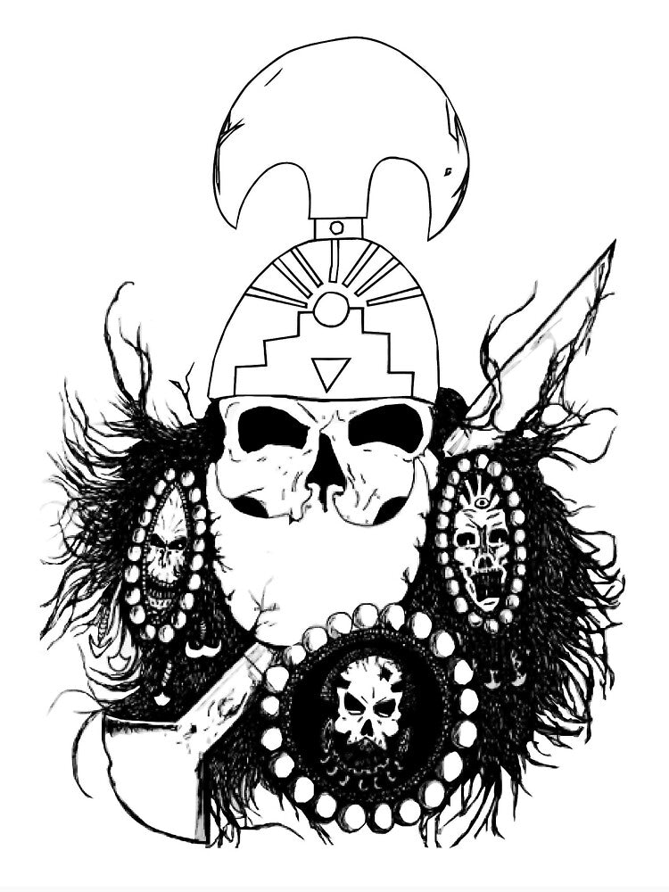 Skull Shaman by FontheadArt T-Shirts, Hoodie, Sweatshirt | BlankRebels.com (Image 3)