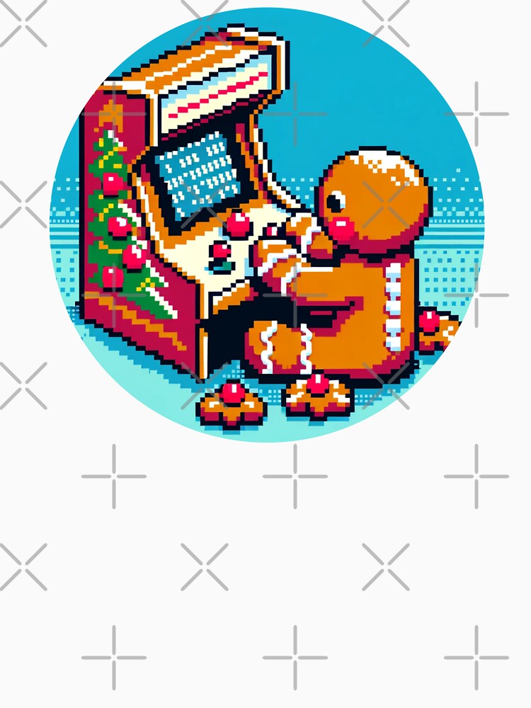 8 Bit Gingerbread Man Gaming Retro Arcade Joy T-Shirts, Hoodie, Sweatshirt