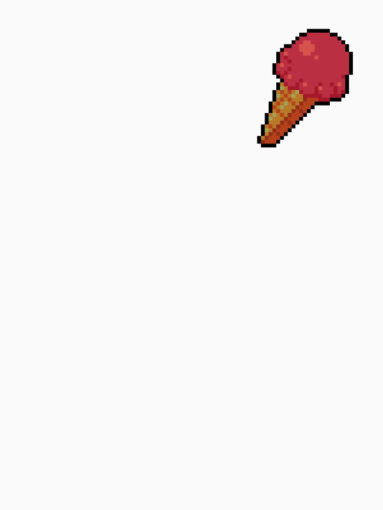 Pixel Strawberry Ice Cream - pixel food art by LittleFoodShop T-Shirts, Hoodie, Sweatshirt | BlankRebels.com (Image 3)