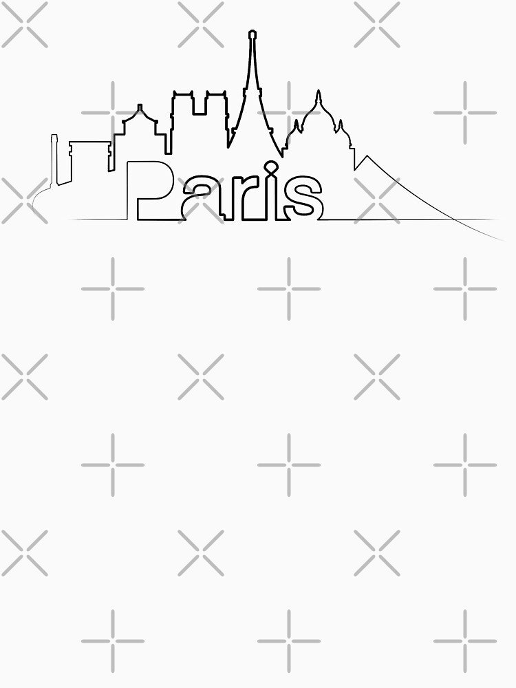 Paris One Line Art | Paris Skyline | One Line Art Paris | Paris City by One-Line-Artist T-Shirts, Hoodie,... (Image 3)