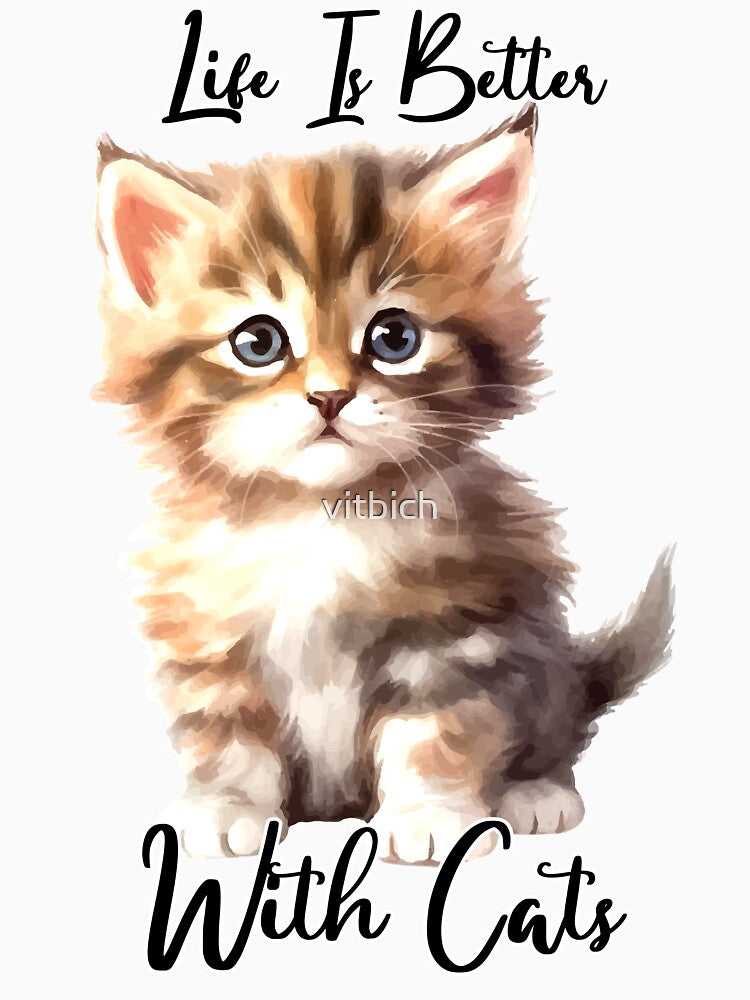 Life Is Better With Cats by OCNau T-Shirts, Hoodie, Sweatshirt | BlankRebels.com (Image 3)