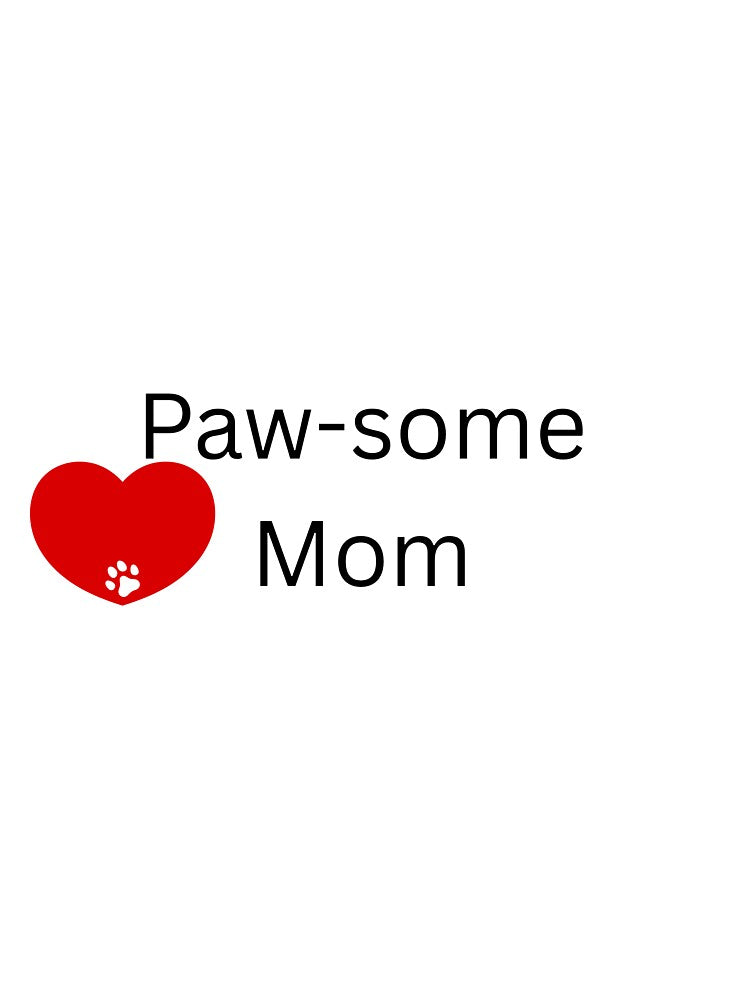Paw-some Mom  - great way to surprise someone with this gift by PawsWhiskersCo T-Shirts, Hoodie, Sweatshirt (Image 3)