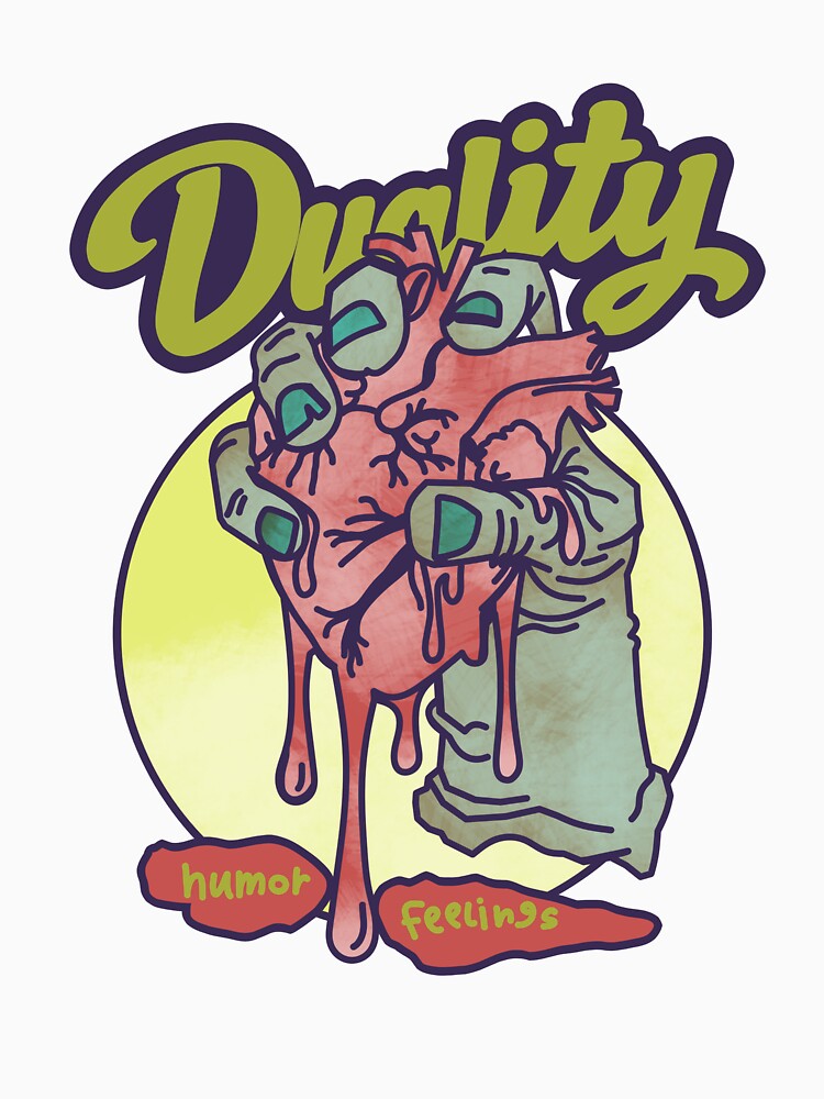 Duality Humor vs Feelings Zombie Hand by MichaelAdamArt