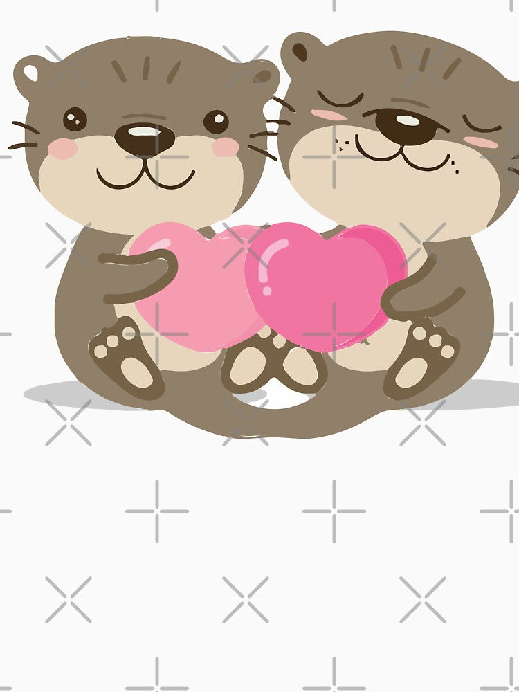 Significant Otters - Otters Holding Hands by HichamMissiame T-Shirts, Hoodie, Sweatshirt | BlankRebels.com (Image 3)