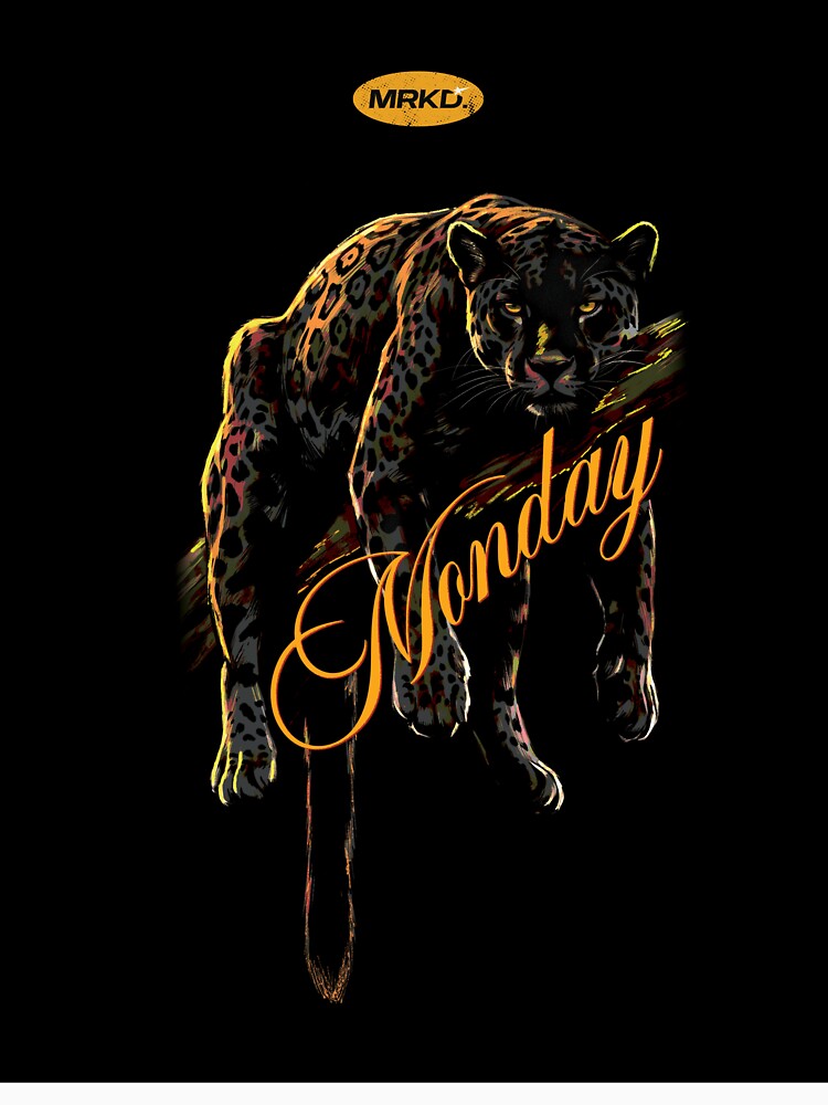 Monday — Black Jaguar Dark Art Print | MRKD by MRKD.World