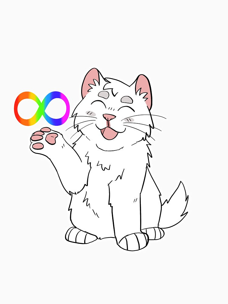 Autism kitten white by paintedpaw-cat T-Shirts, Hoodie, Sweatshirt | BlankRebels.com (Image 3)