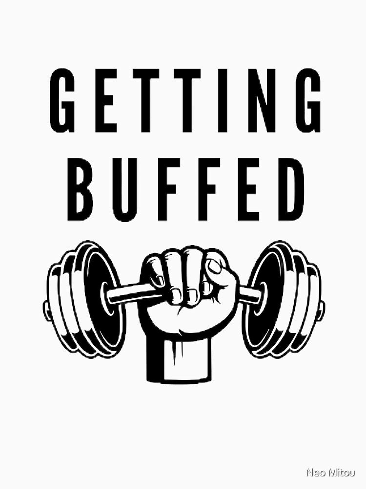Getting Buffed | Gym Motivation | T-shirt by Neo Mitou Hoodie, Sweatshirt | BlankRebels.com (Image 3)