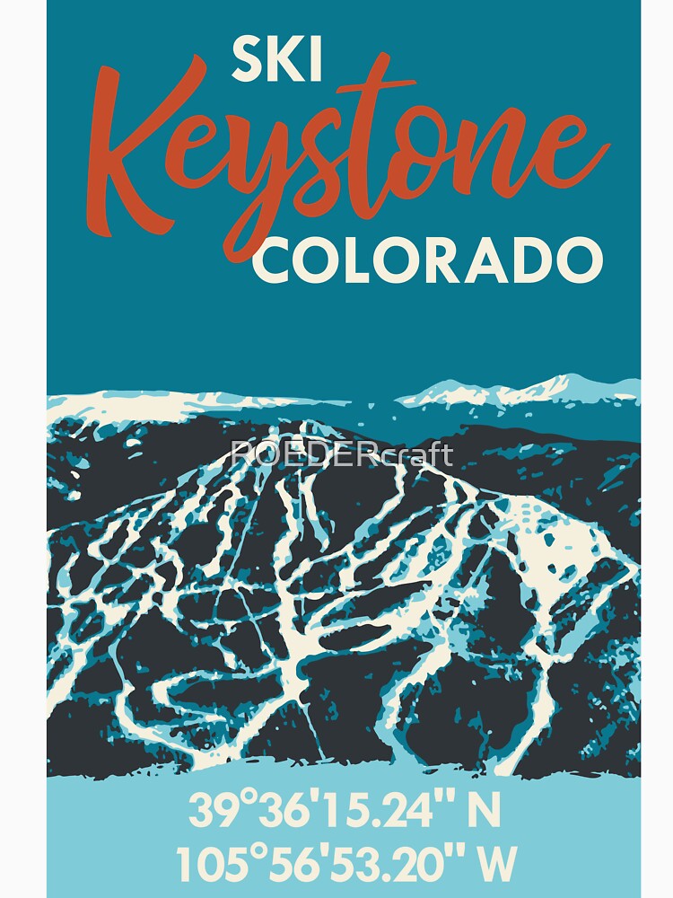 Keystone Mountain Vintage Ski Poster T-Shirts, Hoodie, Sweatshirt