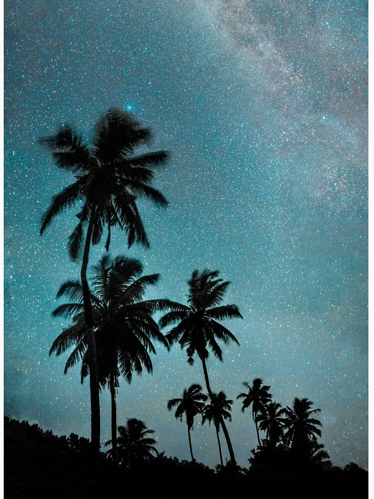 Blue Star Galaxy Palm Trees by newburyboutique T-Shirts, Hoodie, Sweatshirt | BlankRebels.com (Image 3)