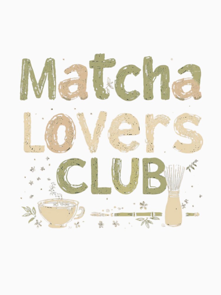 Matcha Lovers Club – Cute Matcha Tea Aesthetic Design by Bemdeco T-Shirts, Hoodie, Sweatshirt | BlankRebels.com (Image 3)