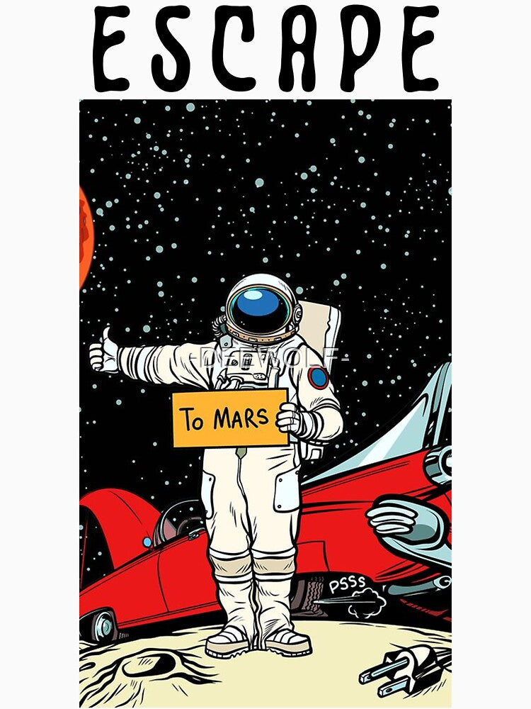 ESCAPE EARTH by -DEEWOLF- T-Shirts, Hoodie, Sweatshirt | BlankRebels.com (Image 3)