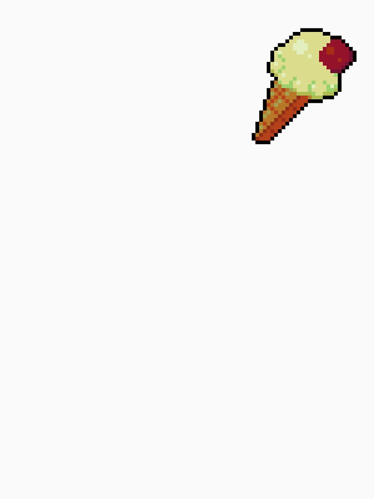Pixel Vanilla Ice Cream - pixel food art by LittleFoodShop T-Shirts, Hoodie, Sweatshirt | BlankRebels.com (Image 3)