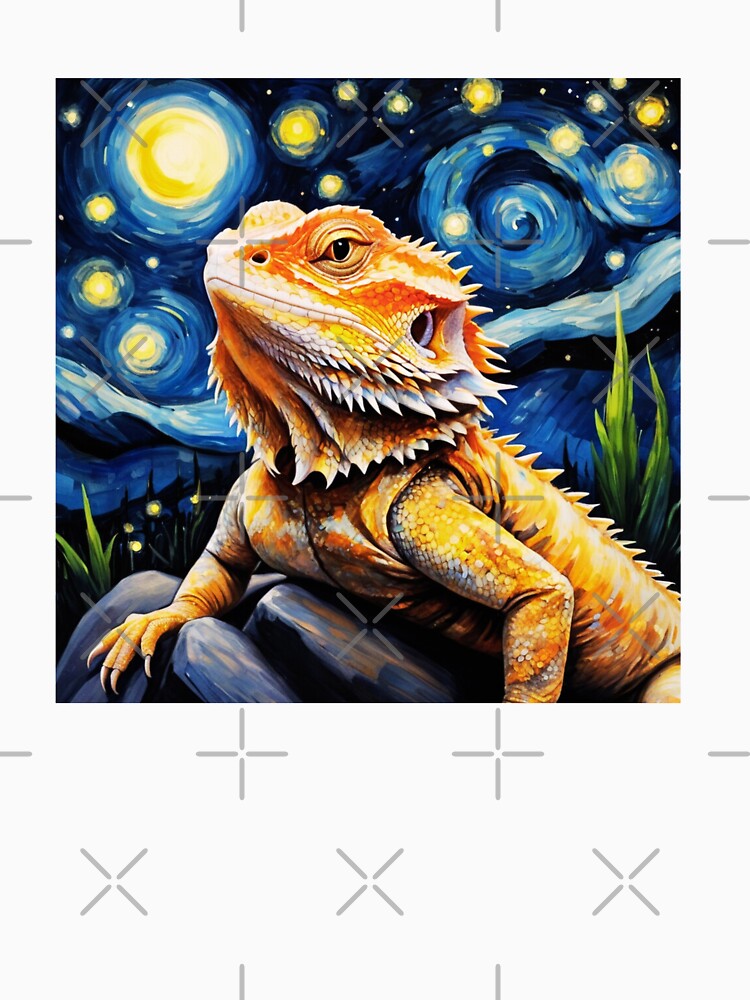 Bearded Dragon Starry Night Portrait by ChaosReigns91 T-Shirts, Hoodie, Sweatshirt | BlankRebels.com (Image 3)