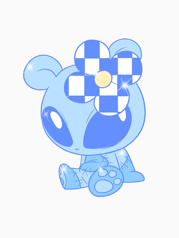 Flower Head Bear (blue) by gross-girl99 T-Shirts, Hoodie, Sweatshirt | BlankRebels.com (Image 3)