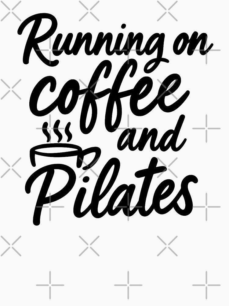 Running On Coffee and Pilates Shirt – Funny Pilates Lover Gift, Caffeine Workout Quote by DesignHouse07 Hoodie,... (Image 2)