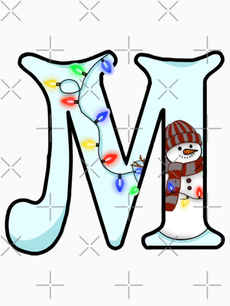 Holiday themed letter M by Artistkhg T-Shirts, Hoodie, Sweatshirt | BlankRebels.com (Image 3)
