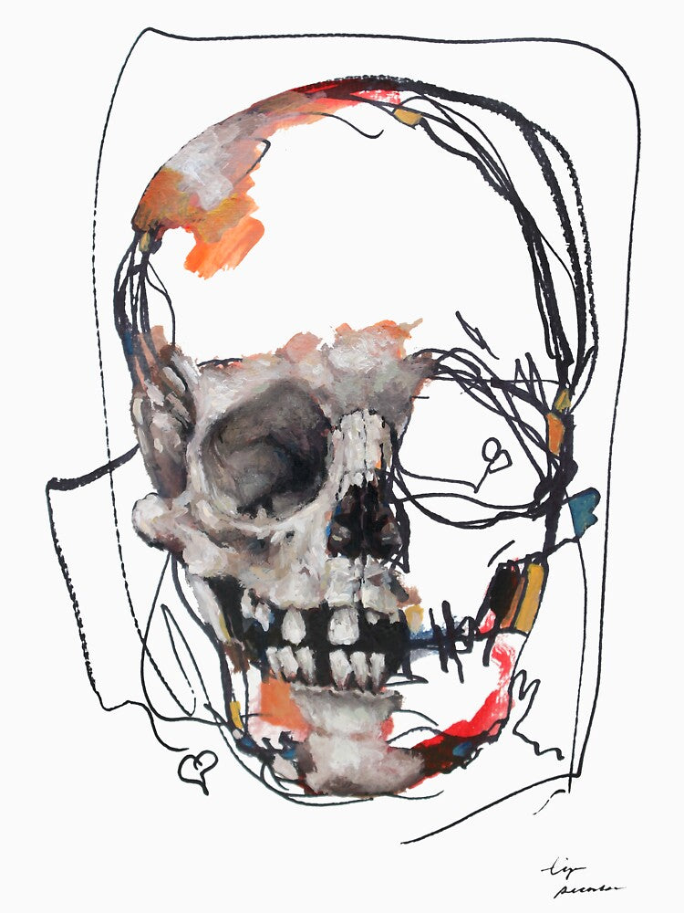 Magic Skull Original Painting | LSD Skull Pop Surreal Broken Banned Art | Unfinished Business by Tyler Tilley... (Image 3)
