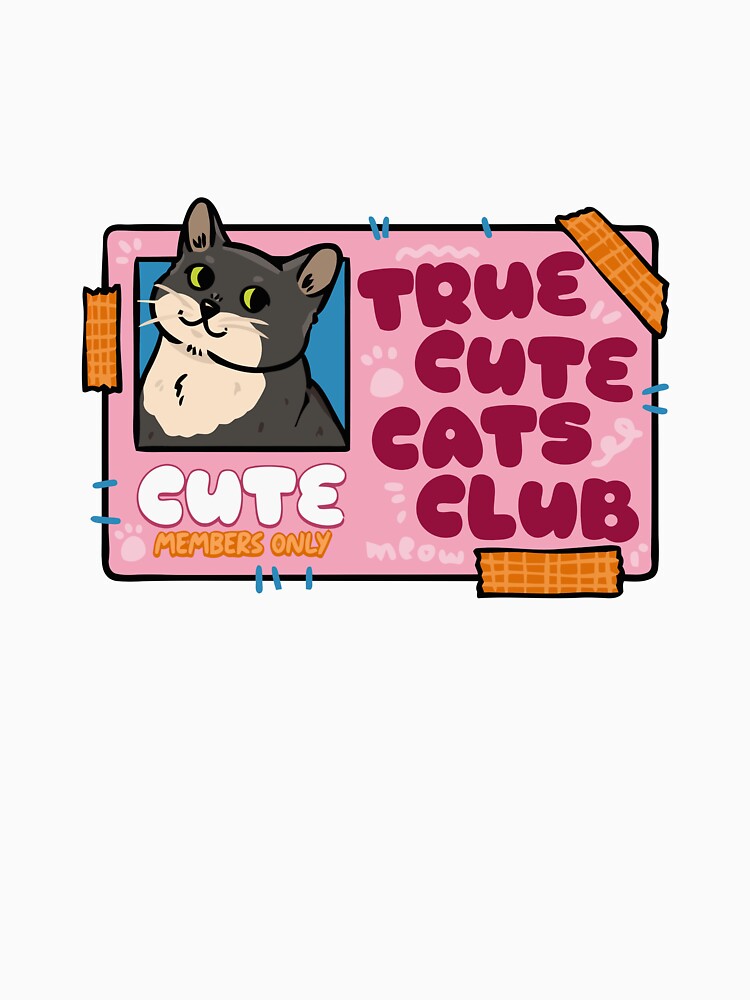 True Cute Cats Club Member ID Card by mjmcb T-Shirts, Hoodie, Sweatshirt | BlankRebels.com (Image 3)