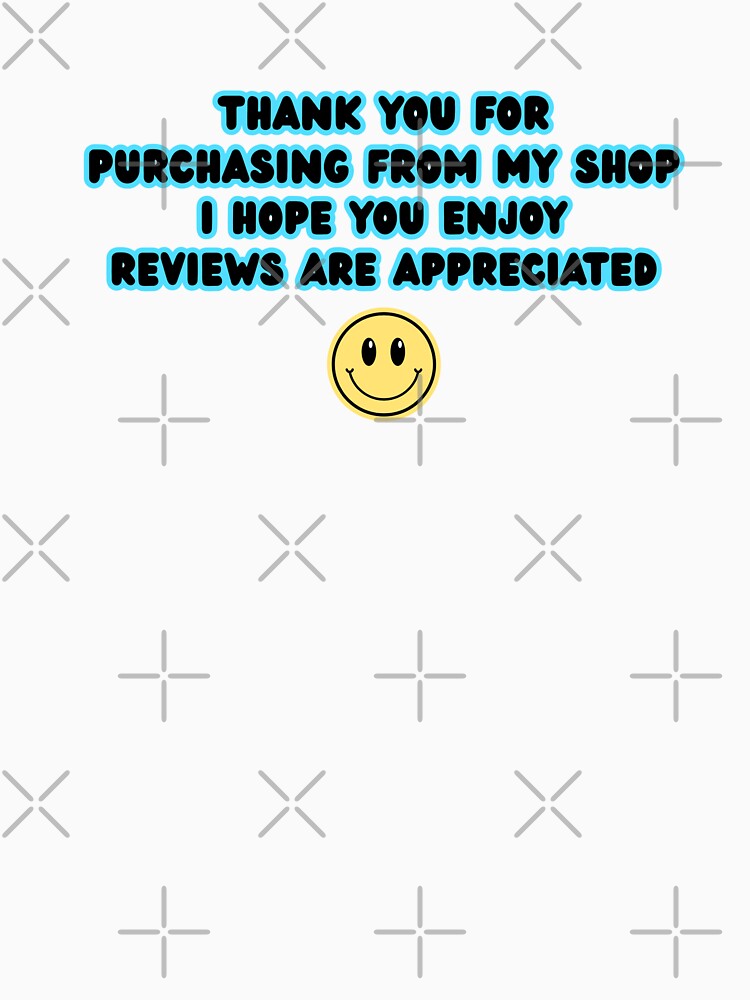 Thank You Small Business Text Review Blue Smile Stickers Prints Posters Wall Art Magnet Home Coffee Cup... (Image 3)