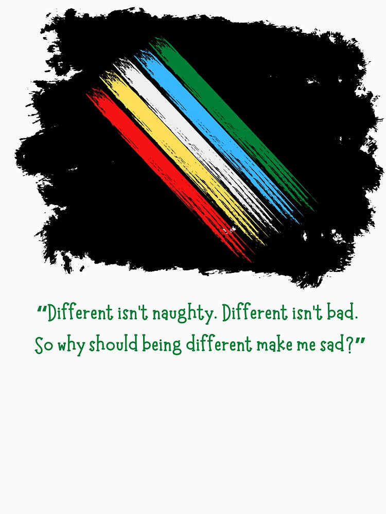 Different Isn't Bad - Disability Pride Flag by T-WoodCreations T-Shirts, Hoodie, Sweatshirt | BlankRebels.com (Image 3)