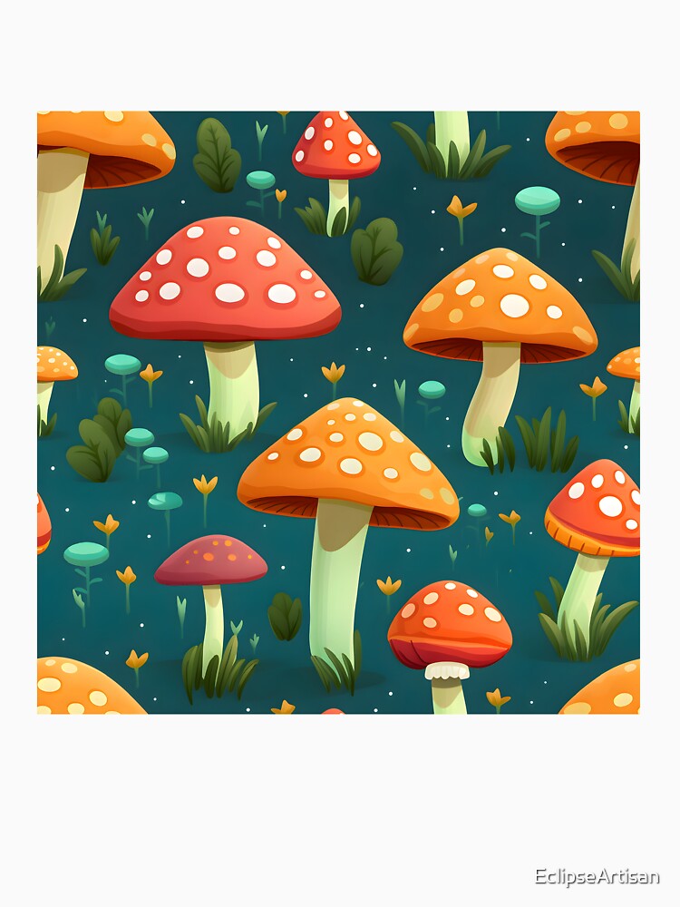 Funky Fungi Mushroom Party 2 by EclipseArtisan T-Shirts, Hoodie, Sweatshirt | BlankRebels.com (Image 3)
