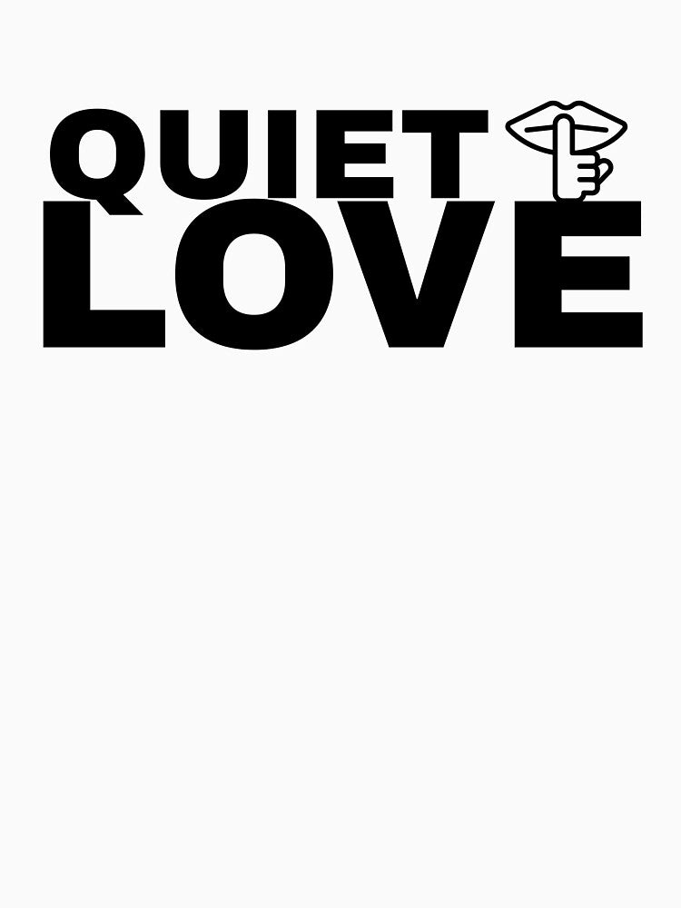 Quiet Love Minimal Typography by FusionNexusArt T-Shirts, Hoodie, Sweatshirt | BlankRebels.com (Image 3)