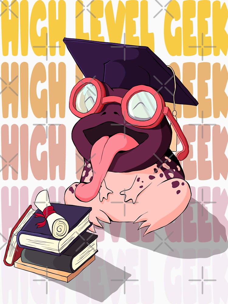 High Level Geek - Frog with degree by nocturnalshop T-Shirts, Hoodie, Sweatshirt | BlankRebels.com (Image 3)