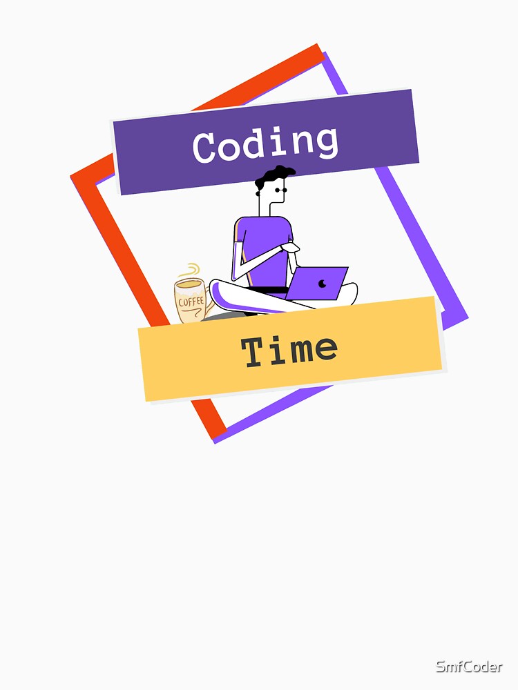 Coding Time - Man Coder by SmfCoder T-Shirts, Hoodie, Sweatshirt | BlankRebels.com (Image 3)