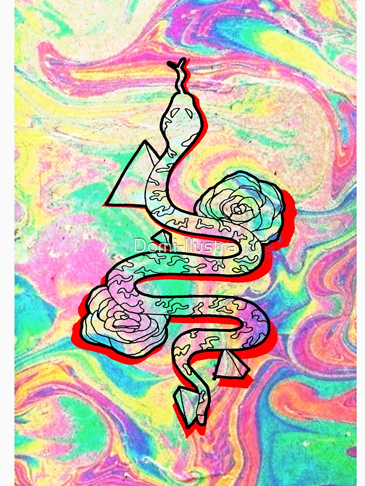 snake psychedelic art by Domi-llustra T-Shirts, Hoodie, Sweatshirt | BlankRebels.com (Image 3)