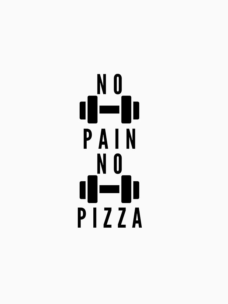 No pain, no pizza- gym humour by Beeroclock T-Shirts, Hoodie, Sweatshirt | BlankRebels.com (Image 3)