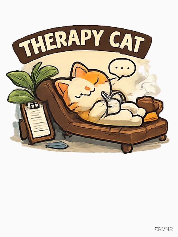 Therapy Cat by ERVNR T-Shirts, Hoodie, Sweatshirt | BlankRebels.com (Image 3)