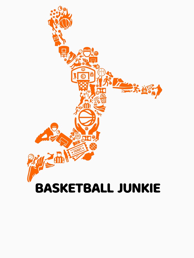 Basketball Junkie by officialfanclub T-Shirts, Hoodie, Sweatshirt | BlankRebels.com (Image 3)