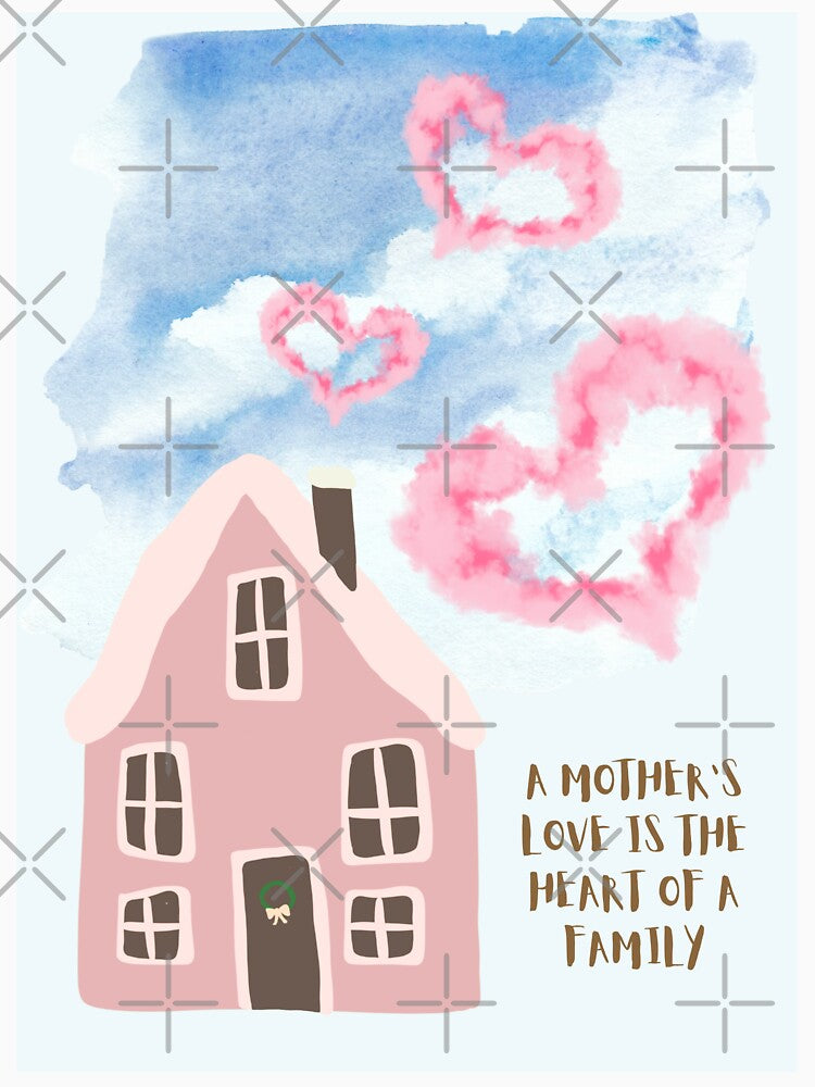 Happy Mother's Day - A mother's love is the heart of a family by aywchen T-Shirts, Hoodie, Sweatshirt (Image 3)