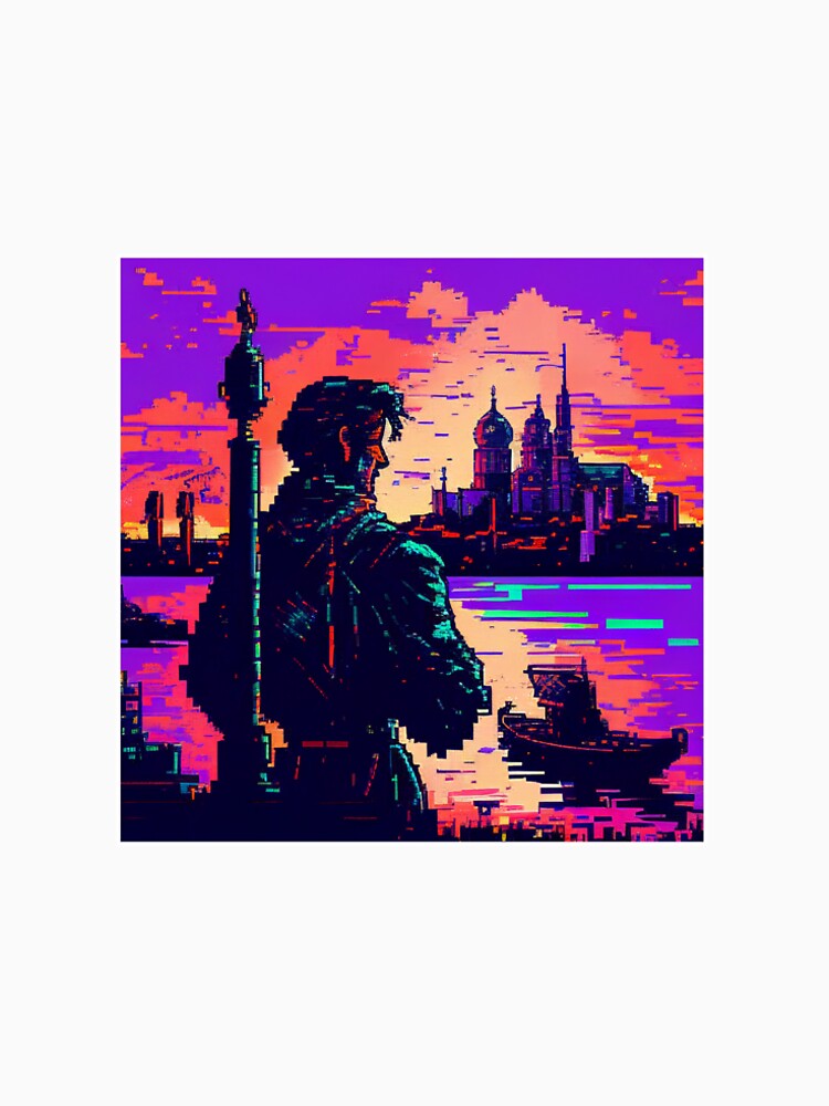 City Pixel Art by pathsofmeaning T-Shirts, Hoodie, Sweatshirt | BlankRebels.com (Image 2)