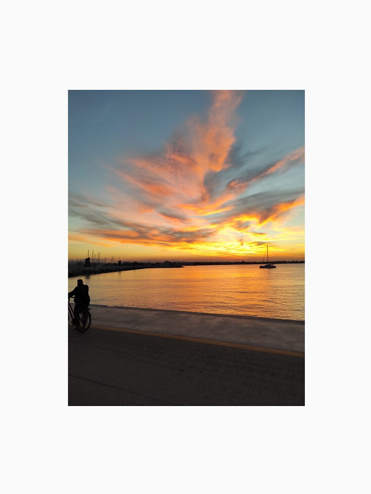 Italien Sunset Sea Sunset Rimini by PaulPolygonart T-Shirts, Hoodie, Sweatshirt | BlankRebels.com (Image 3)