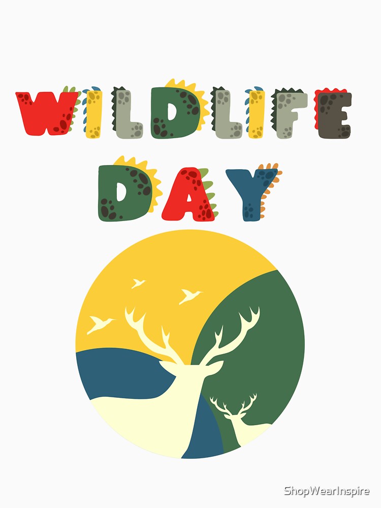 World Wildlife Day || Wildlife Day || Dino Style by ShopWearInspire T-Shirts, Hoodie, Sweatshirt | BlankRebels.com (Image 3)