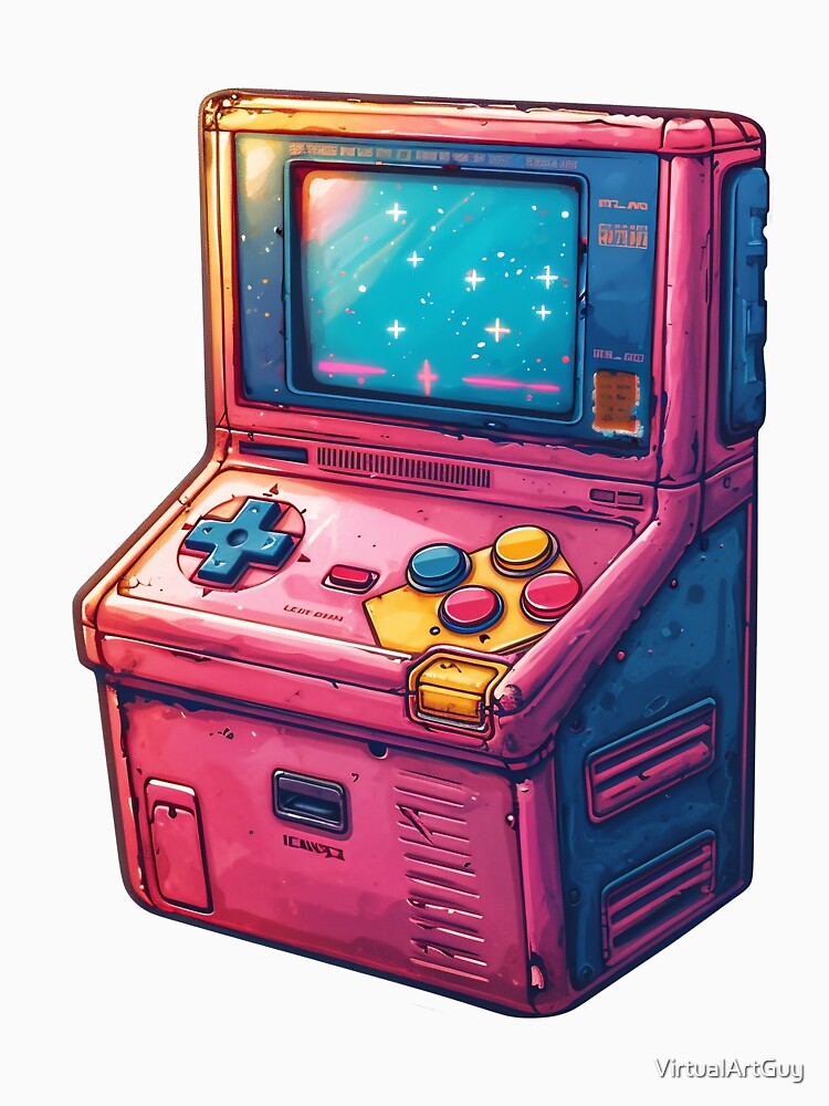 Retro Sci-Fi gaming console by VirtualArtGuy T-Shirts, Hoodie, Sweatshirt | BlankRebels.com (Image 3)