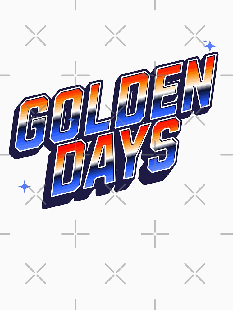 Golden Days: 90s Nostalgia Typography by CyberYogi T-Shirts, Hoodie, Sweatshirt | BlankRebels.com (Image 3)