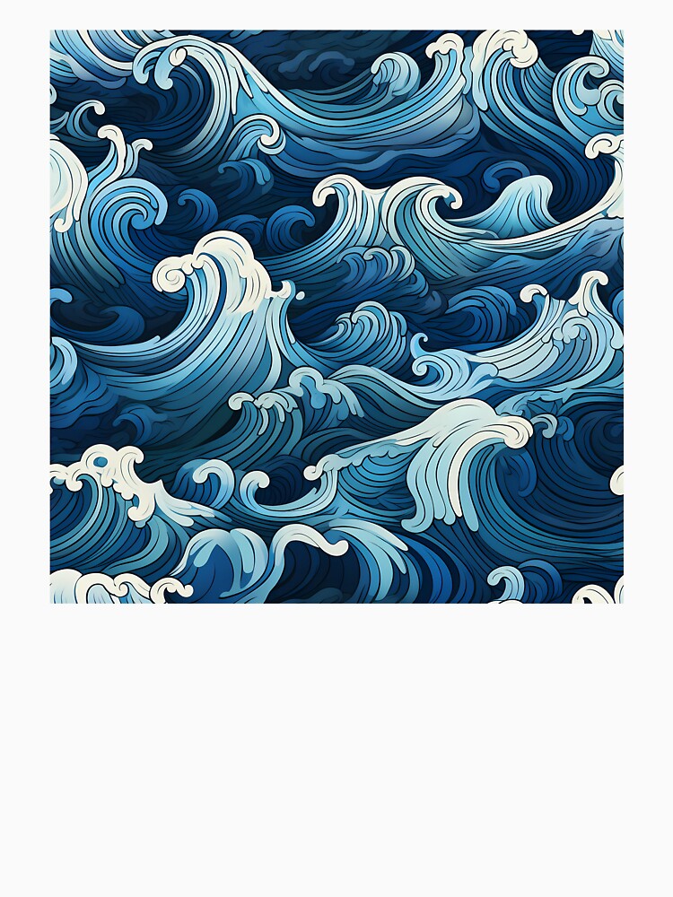 Ocean Waves Claymation Inspired Art #8 by CareToCanvas T-Shirts, Hoodie, Sweatshirt | BlankRebels.com (Image 3)