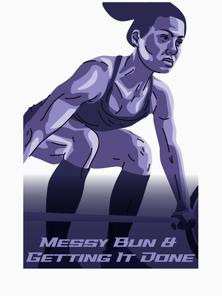 Motivational Unisex Heavy Cotton Tee, Perfect for Athletes, Gym Lovers, Casual Wear, Gift for Fitness, Messy... (Image 3)