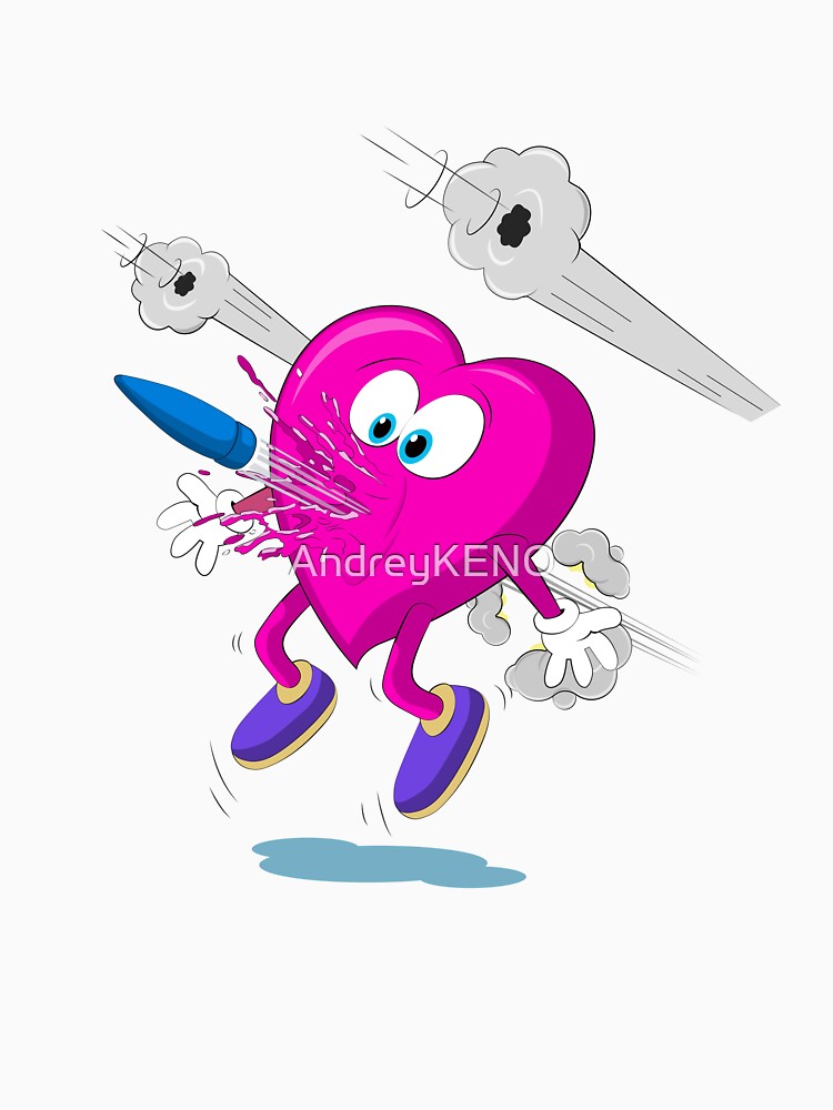Cartoon Broken Heart. by AndreyKENO T-Shirts, Hoodie, Sweatshirt | BlankRebels.com (Image 3)