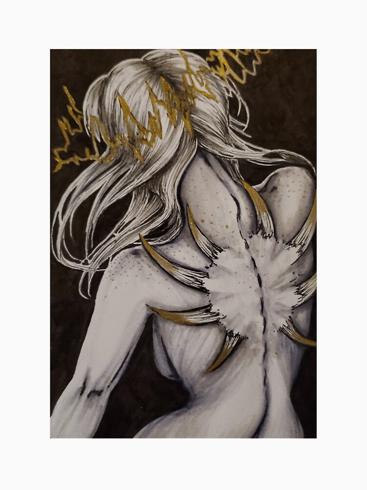 Gold Demon Back by KestrelBlack T-Shirts, Hoodie, Sweatshirt | BlankRebels.com (Image 2)