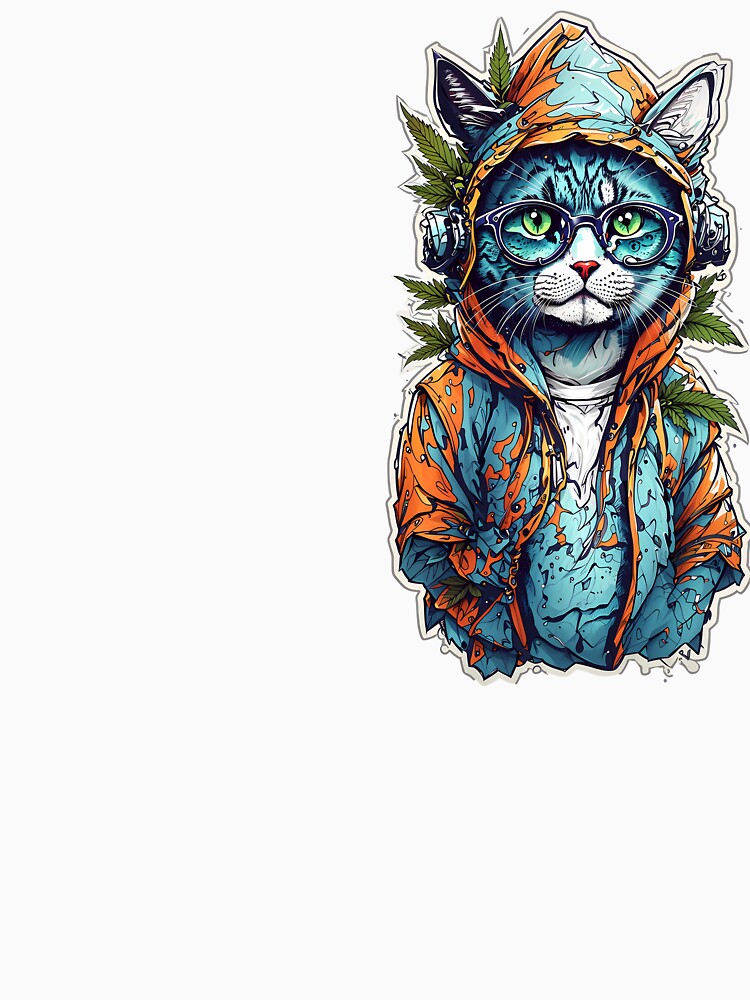 cat chillin, urban livin by wojysmokes T-Shirts, Hoodie, Sweatshirt | BlankRebels.com (Image 3)