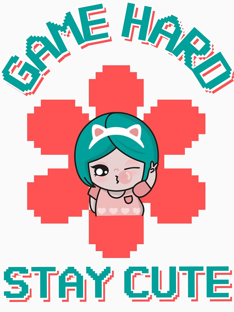 Game Hard, Stay Cute by SuperstyleTees T-Shirts, Hoodie, Sweatshirt | BlankRebels.com (Image 3)