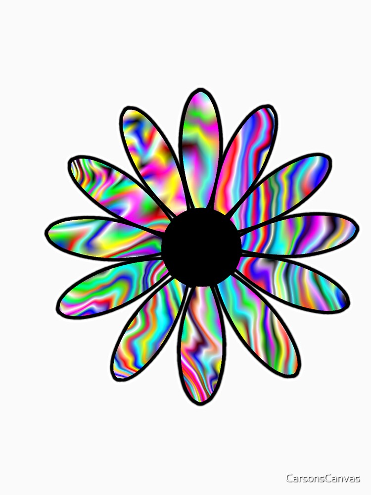 Trippy Flower by CarsonsCanvas T-Shirts, Hoodie, Sweatshirt | BlankRebels.com (Image 2)