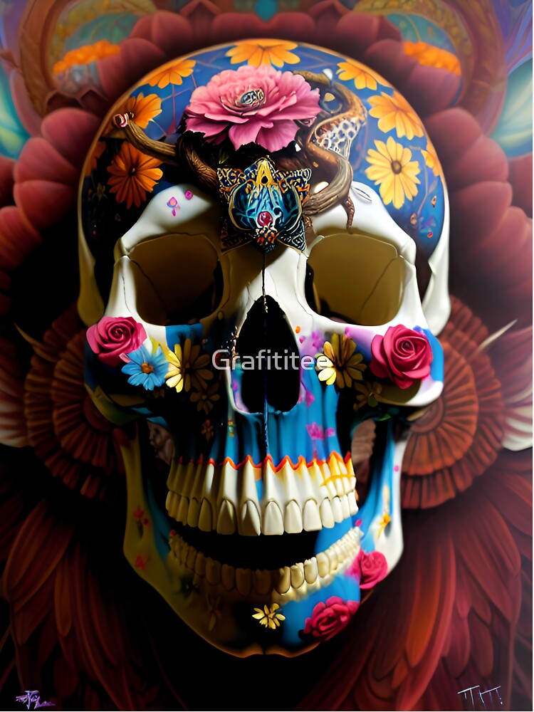 Skull  / GTIllustration308 by Grafititee T-Shirts, Hoodie, Sweatshirt | BlankRebels.com (Image 3)