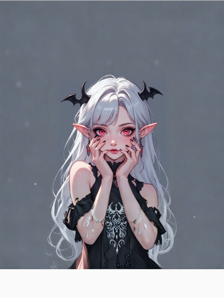 Cute Gothic Demon Girl Fantasy by RED-MOUSE T-Shirts, Hoodie, Sweatshirt | BlankRebels.com (Image 2)