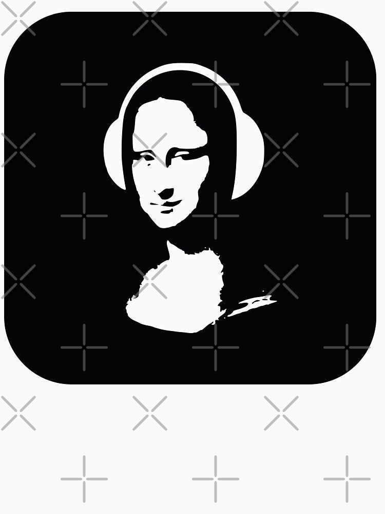 DJ Mona Lisa in headphones by bolkibox T-Shirts, Hoodie, Sweatshirt | BlankRebels.com (Image 3)