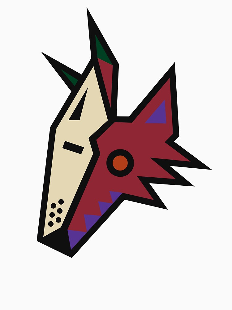 Coyote Kachina Head Retro Logo by watermelon-ca T-Shirts, Hoodie, Sweatshirt | BlankRebels.com (Image 3)
