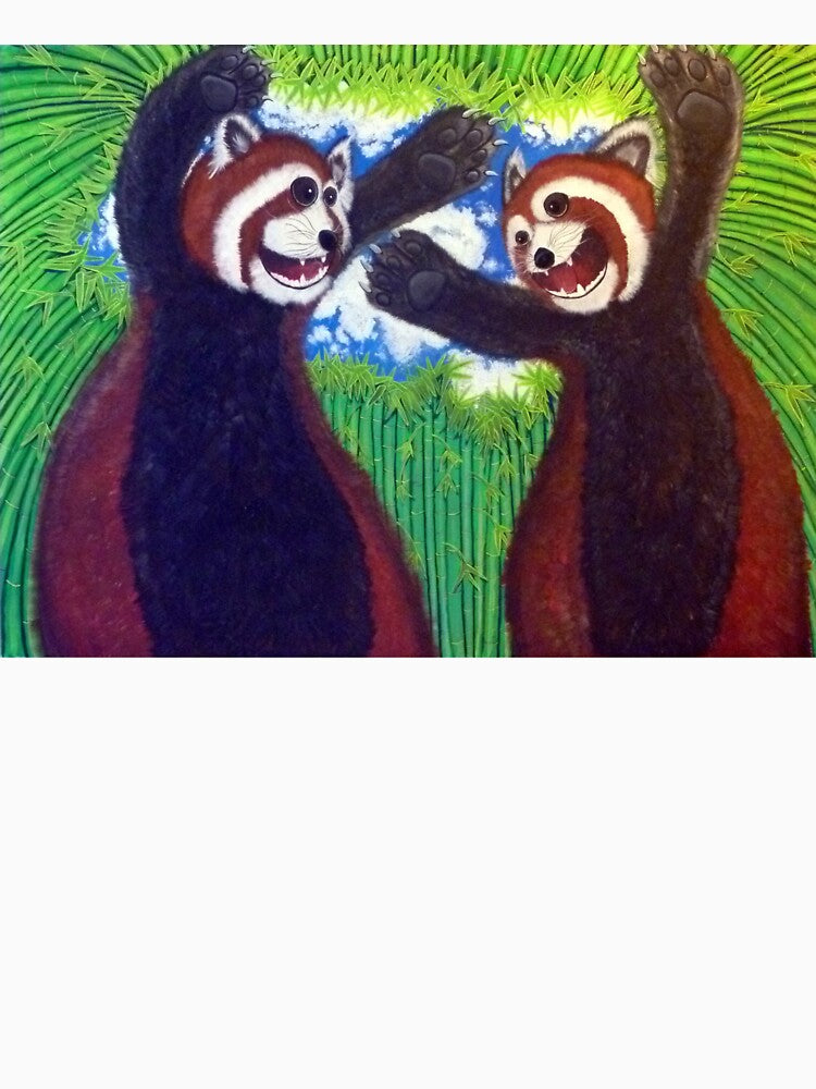 Red Pandas amongst bamboo (not actual title) by AbomProd